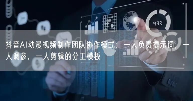 抖音AI动漫视频制作团队协作模式：一人负责提示词，一人调参，一人剪辑的分工模板